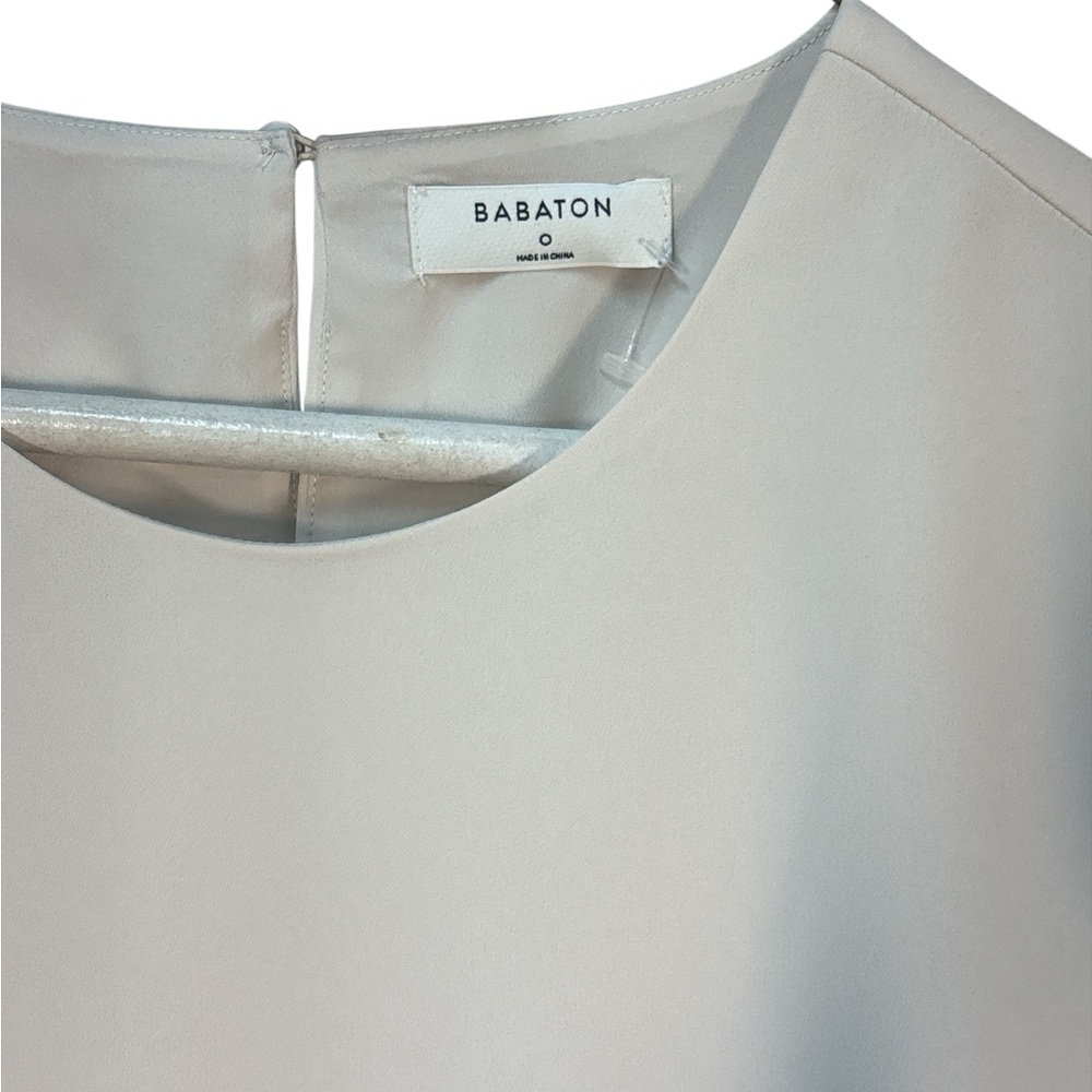 Babaton Aritzia‎ Hamptons Mini Dress MSRP $148 Open Back Cream Size 0 - Picture 4 of 5